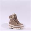 Rieker Tex Platform Knitted Cuff Boot - Beige Combi